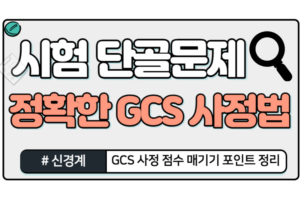 GCS사정 방법